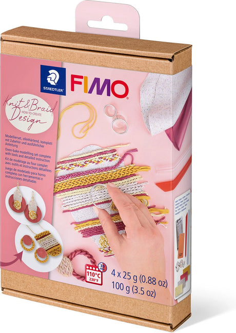 Fimo hvordan man laver sæt "strikket fletning design"
