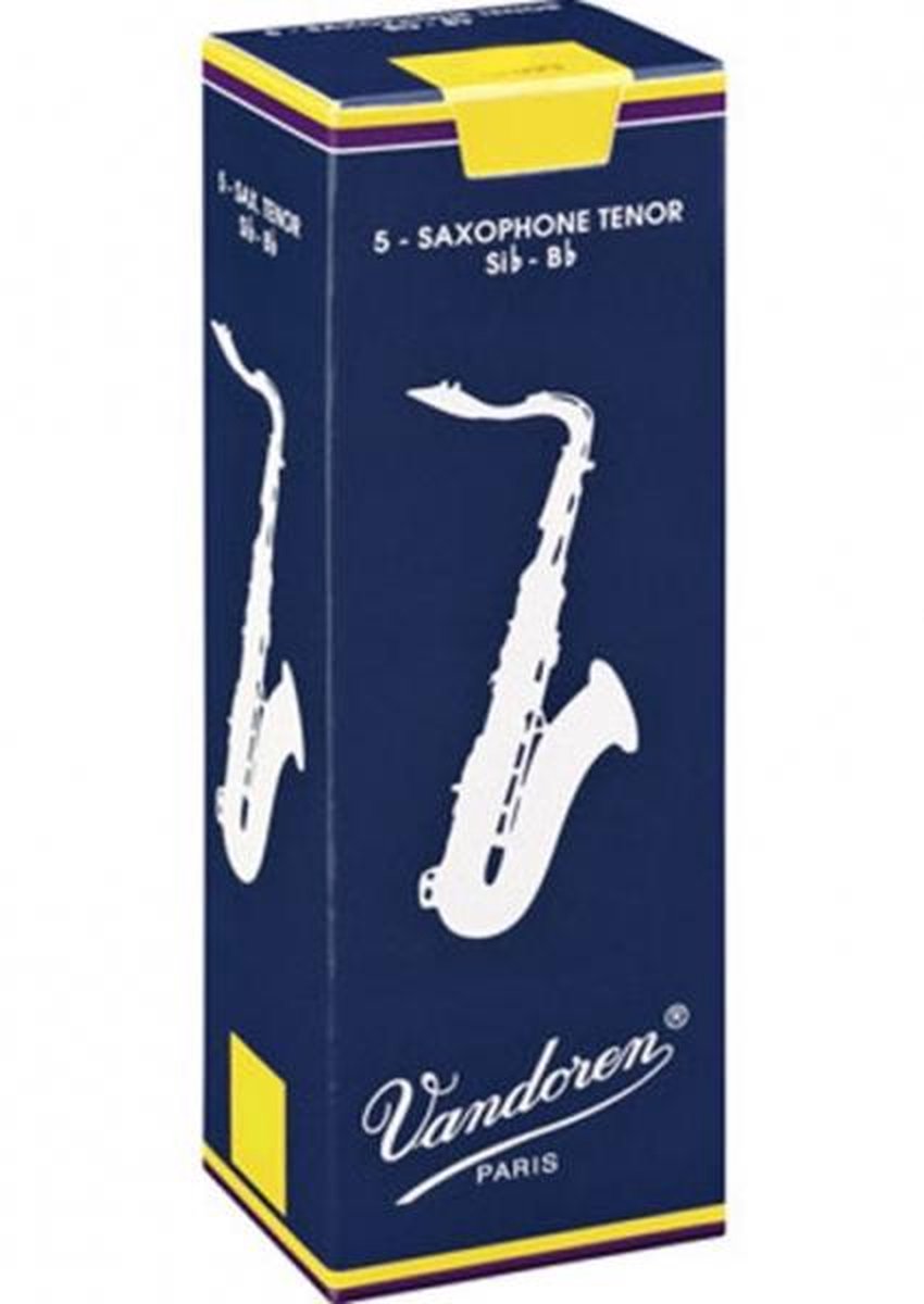 Vandoren klassisk tenorsaxofon 1,5 æske med 5 siv - rør til tenorsaxofon