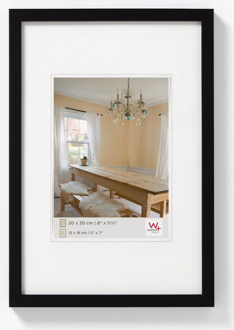 Walther peberfrugt - træramme - fotostørrelse 40x60 cm - sort