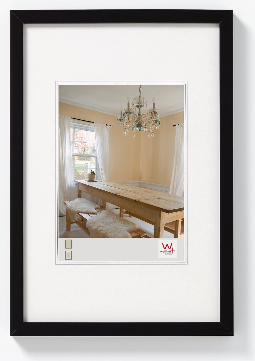 Walther peberfrugt - træramme - fotostørrelse 20x30 cm - sort
