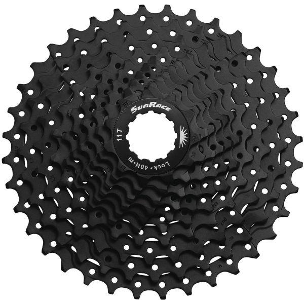 Sunrace kassette csms1 10 speed - 11-36 tænder - sort