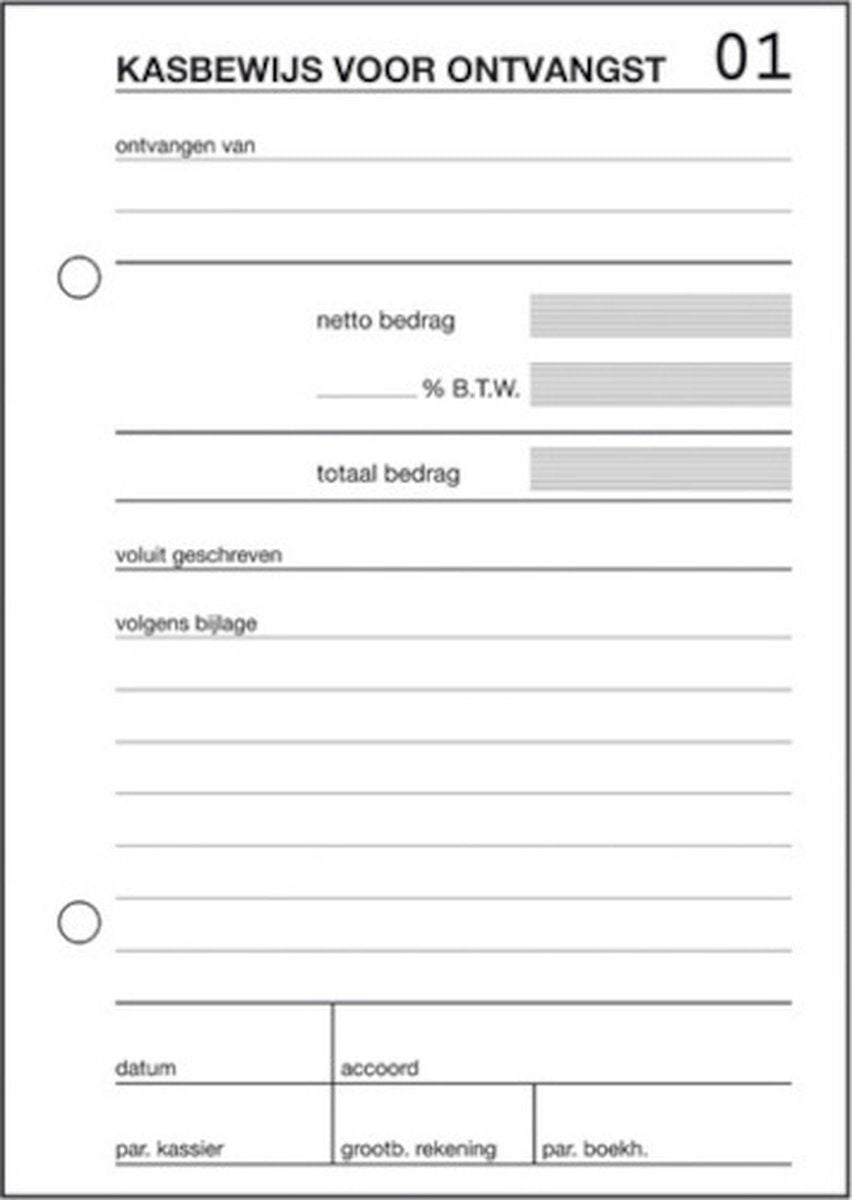 Sigel kvitteringskvittering - ekspres - a6 - 100 ark - si-43006
