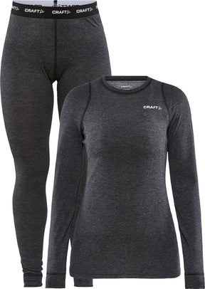 Craft core wool merino set thermoshirt dames - maat l