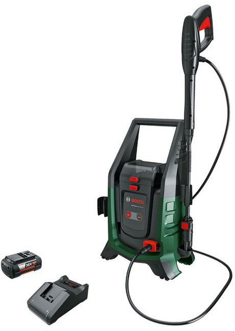 Bosch haveudstyr - 36v batteri højtryksrenser 100 bar, 1x batteri 4,0 ah li-ion, oplader 06008c7002
