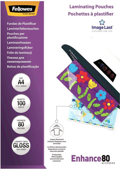 Fellowes lamineringsposer a4 gennemsigtige