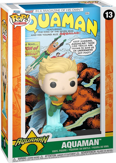 DC Comics Funko Aquaman - Pop! tegneseriecover aquaman 9 cm samlerfigur - flerfarvet