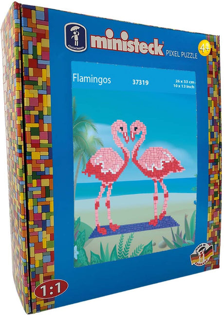 Ministeck flamingoer - xl æske - 800 stk
