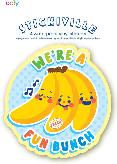 Ooly - stickiville-klistermærker: frugtvenner - vinyl (4 udstansede)