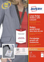 Avery 4834 badgeholder lanyard sæt - a6 105 x 148 mm 12 stykker 3 ark