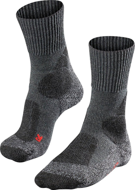 Falke tk1 anti-blister tykt uld funktionelt materiale gåstrømper herre grå - str. 44-45
