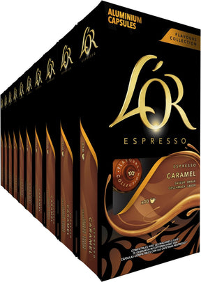 L'or espresso karamel kaffekopper - 10 x 10 kapsler