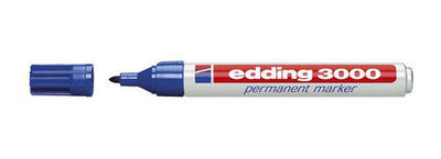 Edding permanent markør 3000 (blå)