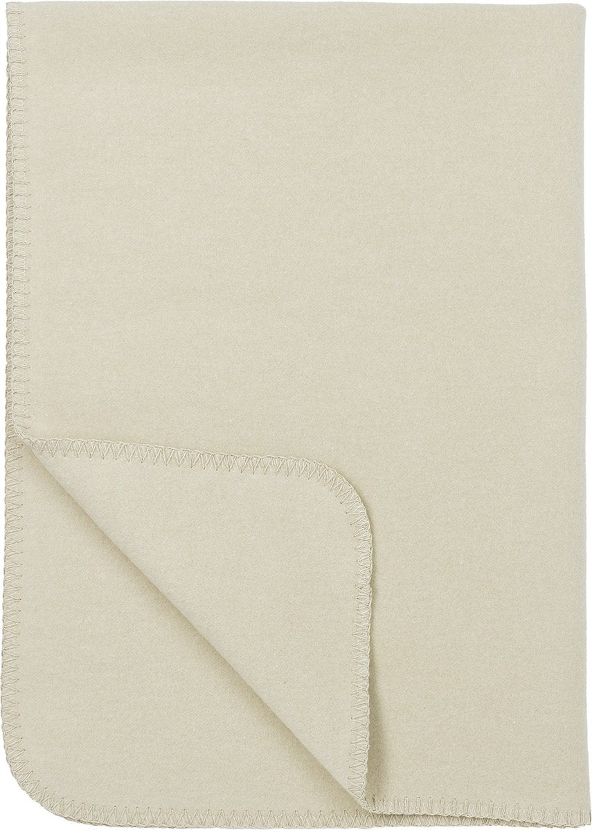 Meyco baby uni krybbetæppe - vævet - sand - 75x100cm - 1,0 tom