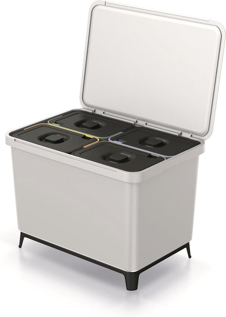 Prosperplast - keden systema affaldsspand - 4x10l - hvid