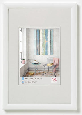Walther trendstyle - plastramme - fotostørrelse 30x40 cm - hvid
