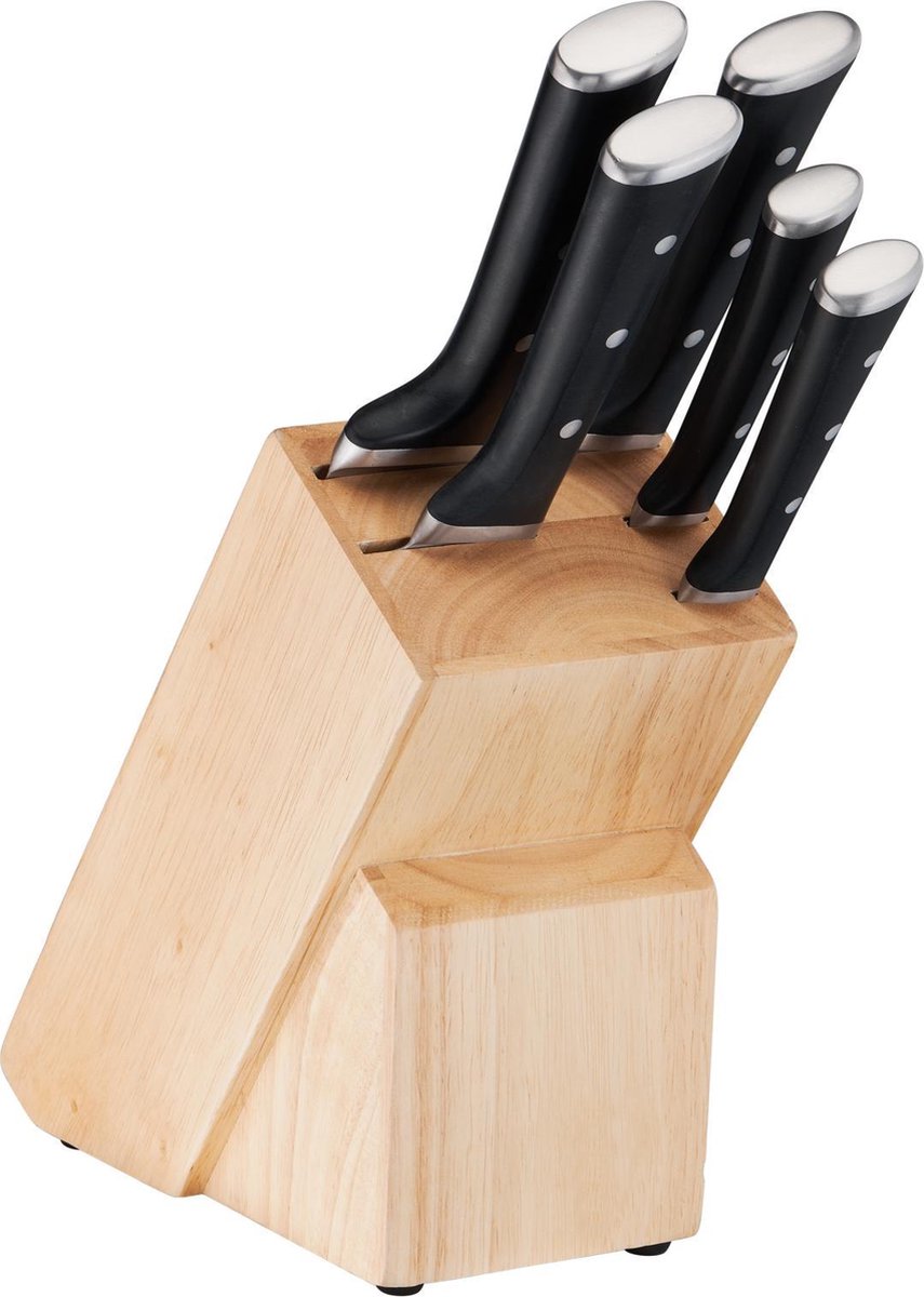 Tefal ice force k232s574 - knivsæt - 5-delt - inklusive knivblok - rustfrit stål - tåler opvaskemaskine