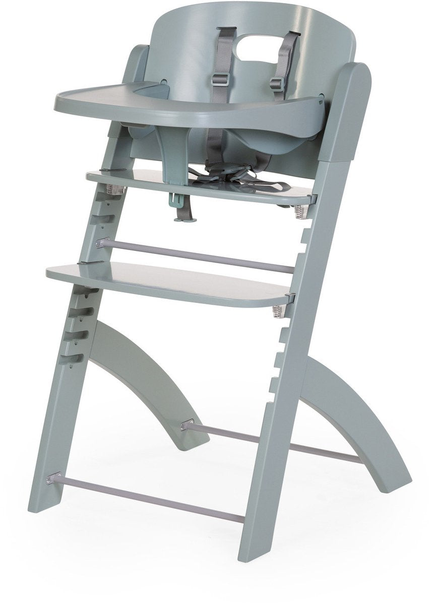 Childhome - evosit grow-along stol spisetablet - mint - justerbar høj stol - 6 måneder til 85 kg