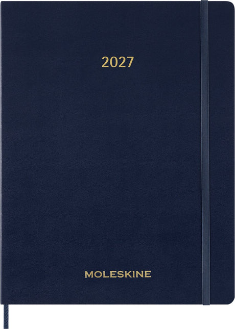 Moleskine 15 måneders dagsorden - 2027 - vigtig planlægger - ugentlig - vertikal - xxl - safirblå