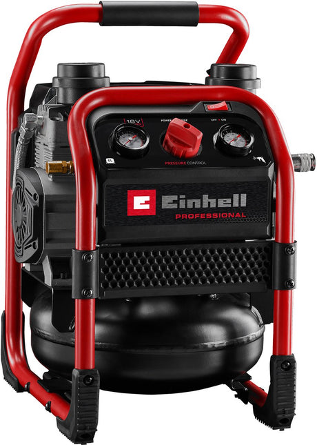 Einhell silenzzo 18 160 professionel trådløs luftkompressor (sort rød, batteri og oplader medfølger ikke)