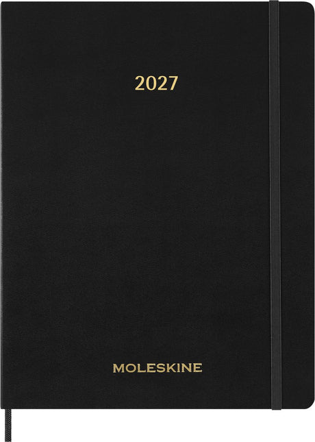 Moleskine 15 måneders dagsorden - 2027 - vigtig planlægger - ugentlig - vertikal - xxl - sort