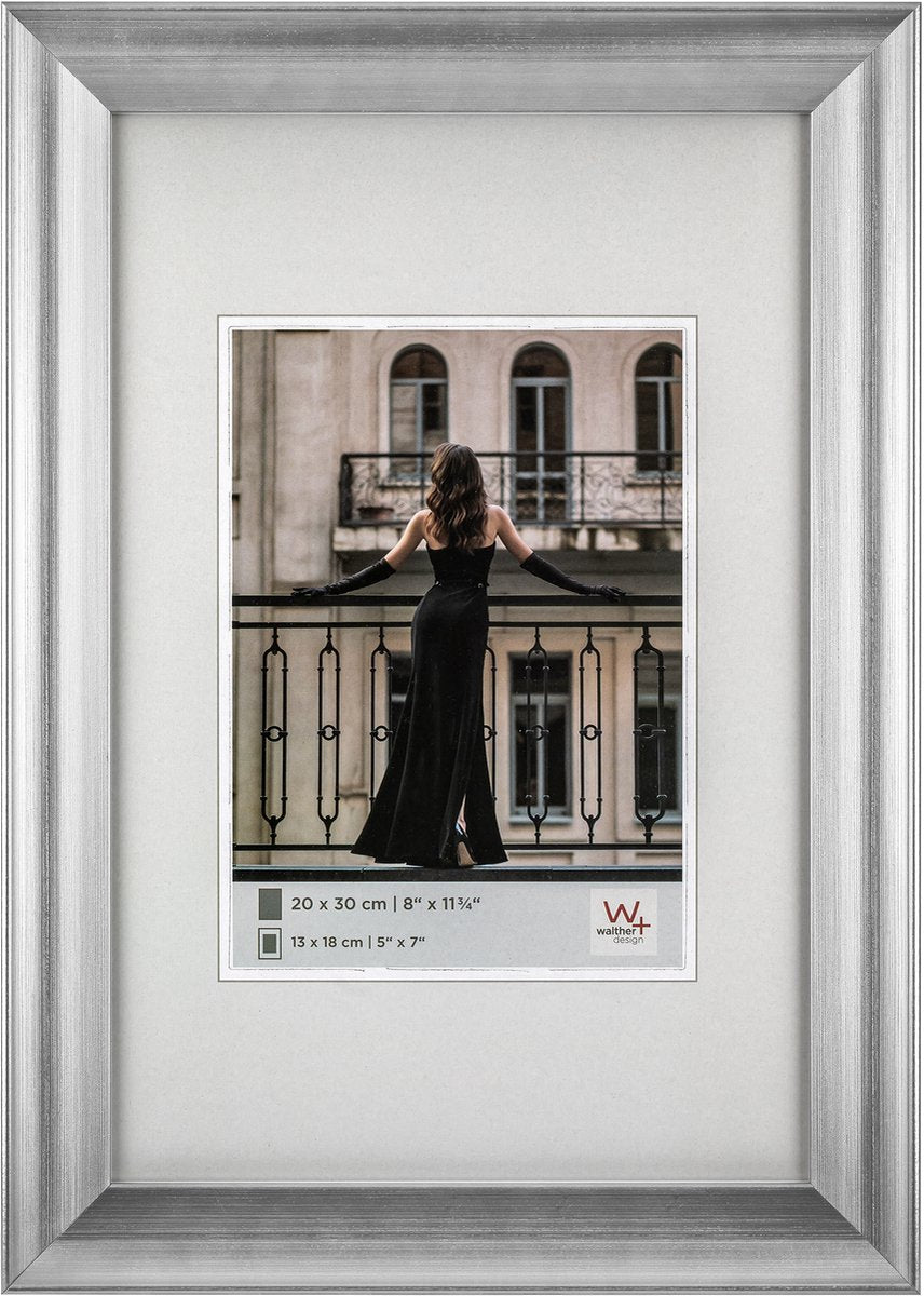 Walther venice - fotoramme - fotostørrelse 30x40 cm - sølv