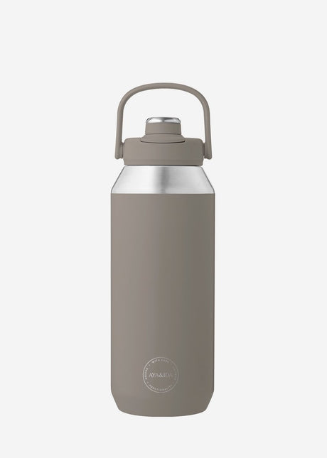 Aya ida aya ida - sportsflaske - drikkedunk - termokande - vandflaske - rustfrit stål - 950 ml - drivtømmer