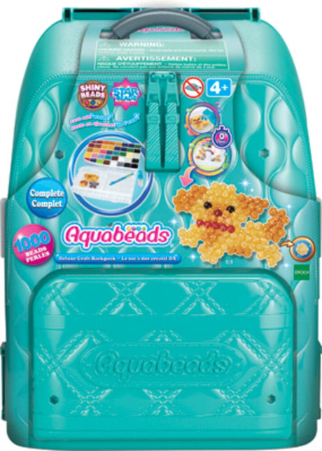 Aquabeads luksus rygsæk - komplet sæt med 1000 perler i 40 farver