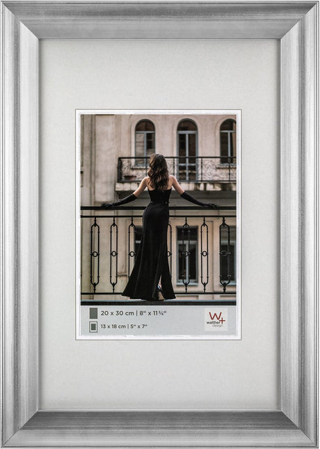 Walther venice - fotoramme - fotostørrelse 15x20 cm - sølv