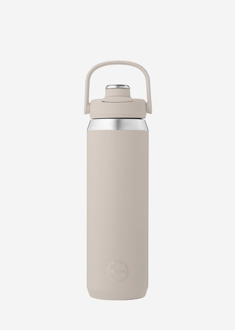 Aya ida aya ida - sportsflaske - drikkedunk - termokande - vandflaske - rustfrit stål - 700 ml - cremebeige