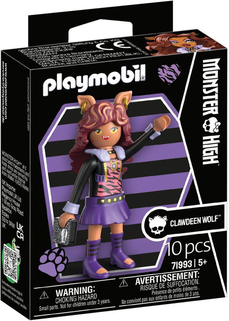 Playmobil | monster høj | clawdeen ulv | leg figurer sat til halloween fantasifulde monsterhistorier | med detaljeret figurtilbehør | fantastisk gave til børn fra 4 år og opefter | 71993