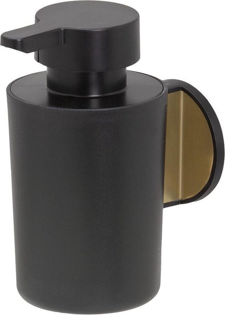 Tiger tune - sæbedispenser 180 ml - uden boring - selvklæbende 3m tape - guld børstet sort