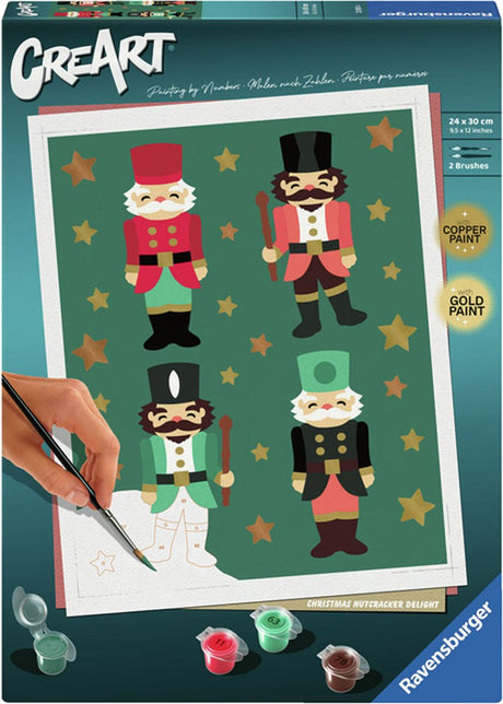 Ravensburger maling efter nummer Christmas - creart julenøddeknækker.