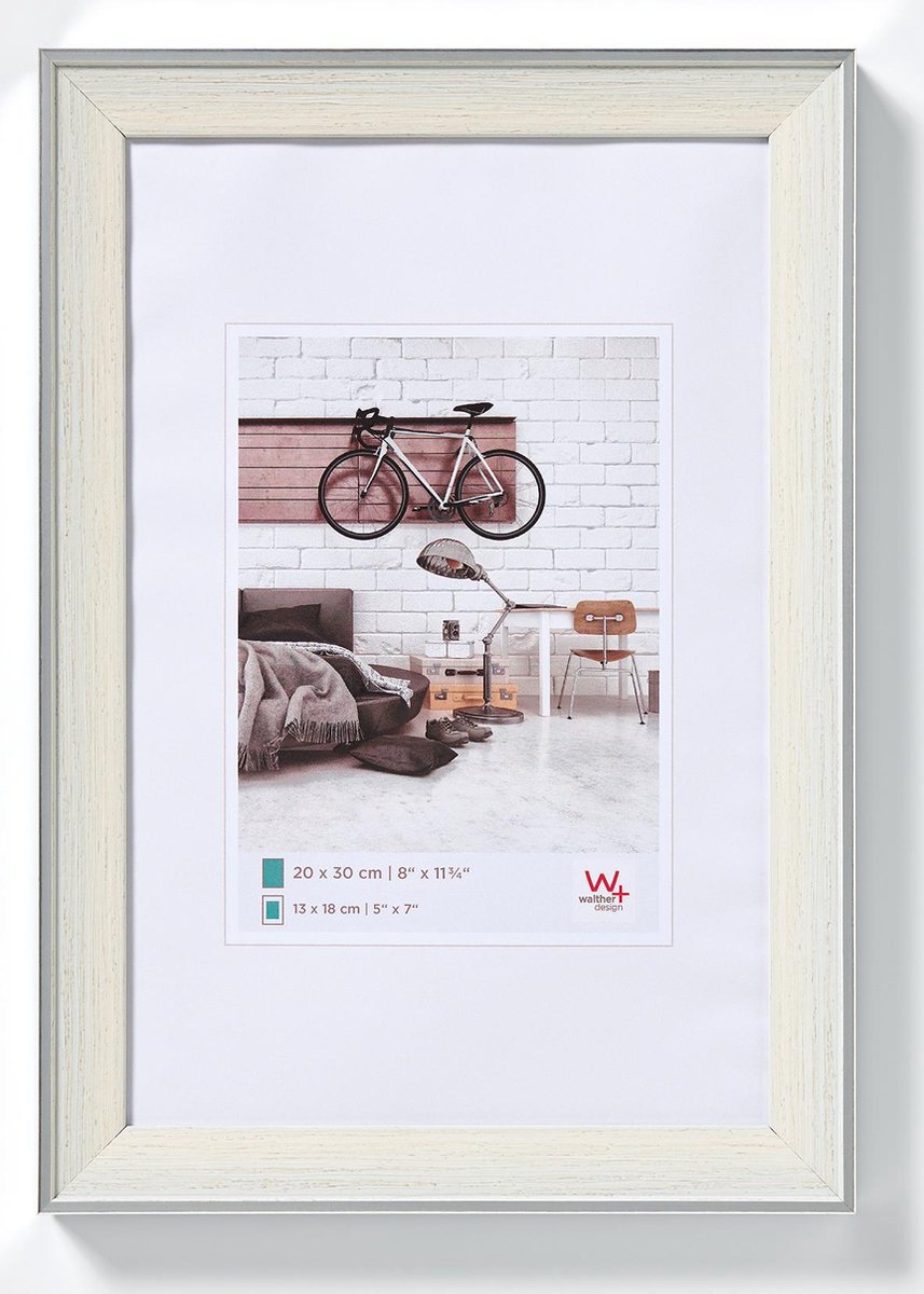 Walther boheme - fotoramme - fotostørrelse 30x40 cm - creme