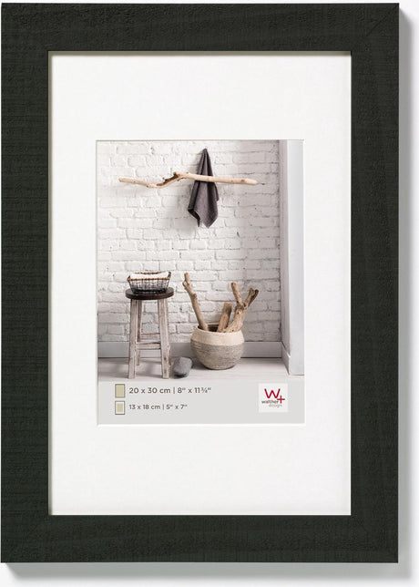 Walther home - træramme - fotostørrelse 18x24 cm - sort
