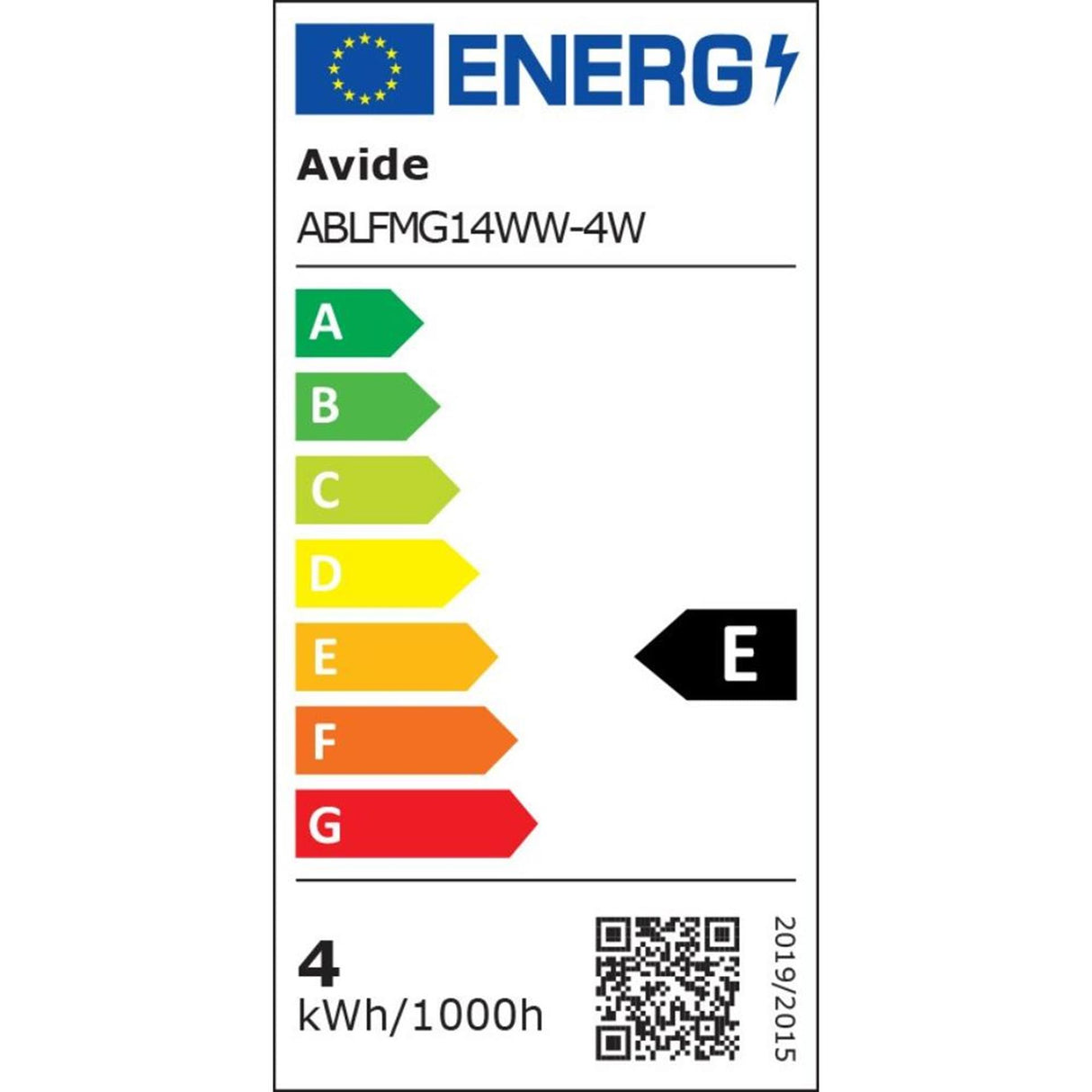 Avide LED-lampe glødetråd 470lm 4,5W E14 W