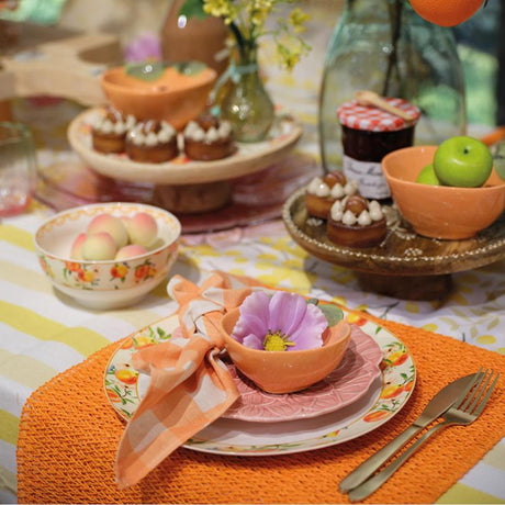 Decoris skål porcelæn ø15cm fersken