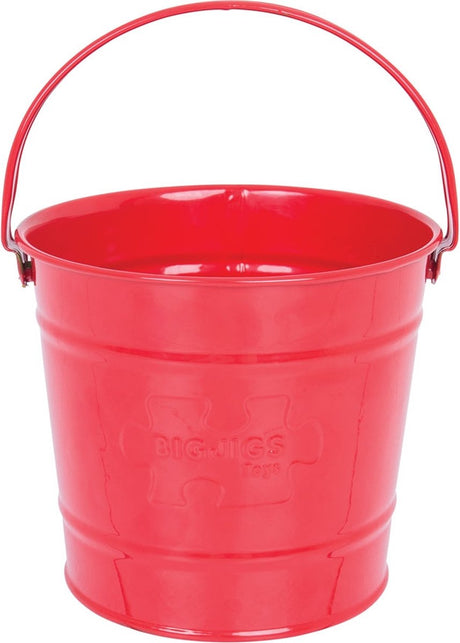 Bigjigs rød metalspand