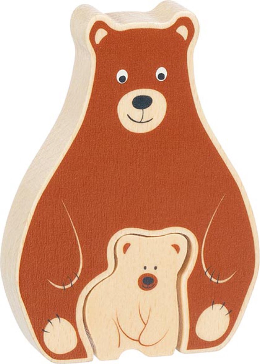 Goki Wood Puzzle Standing Beert, 2 ..