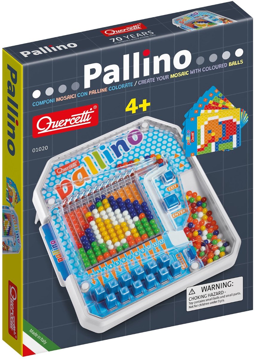 Quercetti pallino former og farver spil