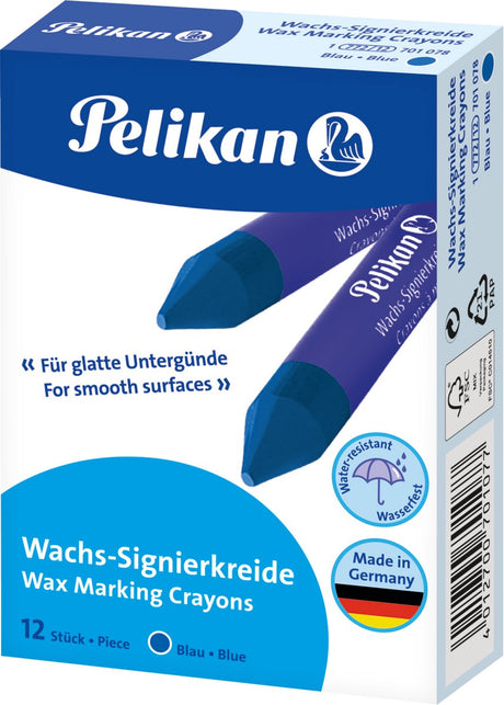 Pelikan mærke kridt 772 - blå - 12 stk