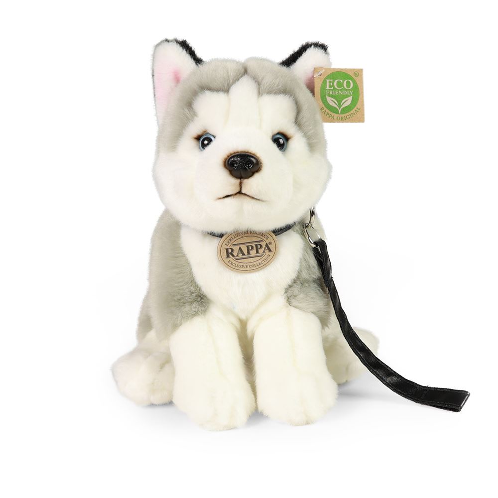 Plys husky hund 28 cm miljøvenlig