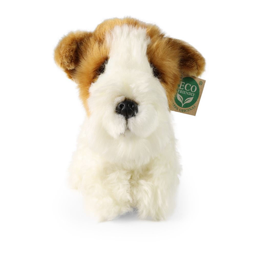 Plys hund fox terrier 20 cm øko-ven