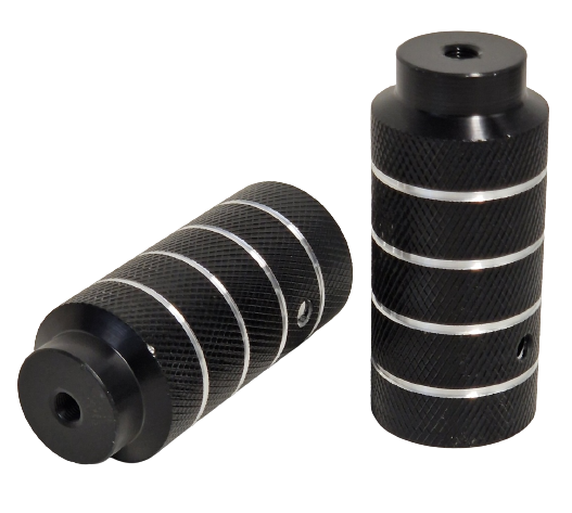 Ash Extenders Pegs BMX Freestyle 110 mm stål sort 2 stykker