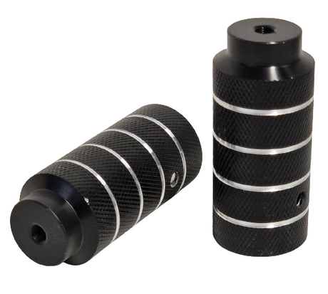 Ash Extenders Pegs BMX Freestyle 110 mm stål sort 2 stykker