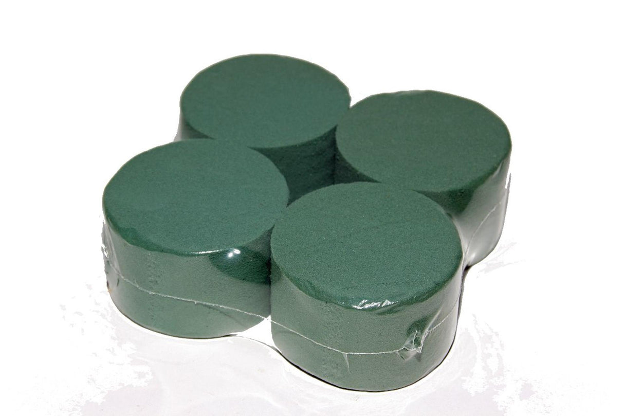 Hbx natural living basic cylinder blomsterskum sæt med 4 stykker ã˜8x5cm