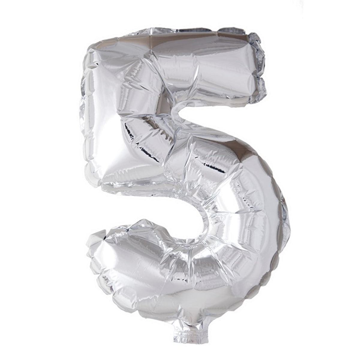 Globos nummer ballon nummer '5' sølvfolie 40cm velegnet til helium