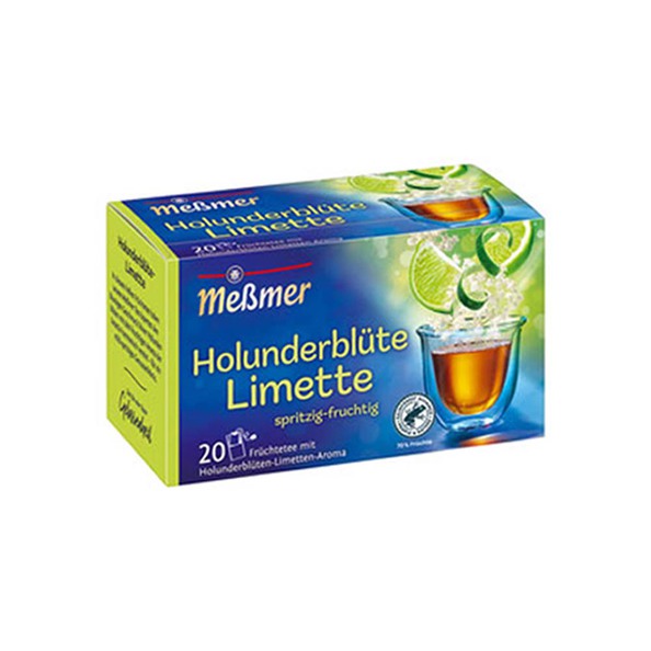 Messmer holunderblute limette 20x 2,50gr (10 stk.)