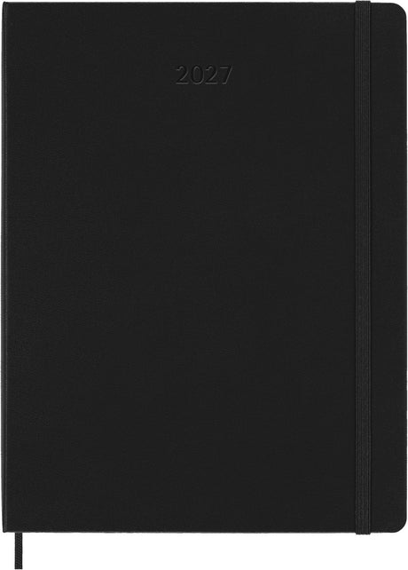 Moleskine 12 måneders dagbog - 2027 - ugentlig - xl - hard cover - sort