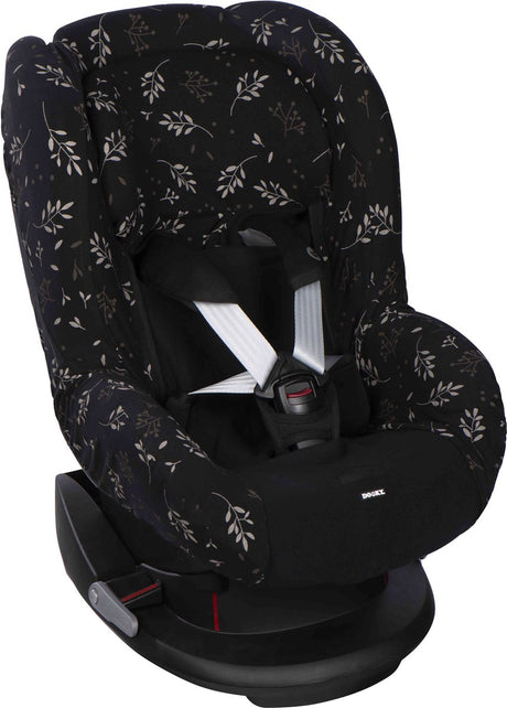 Dooky sædebetræk gruppe 1 bilsædebetræk romantisk blade sort - universal autostol betræk maxi cosi cabriofix, maxi cosi betræk pebble, maxicosi betræk, cybex og mere - autostol betræk baby universal