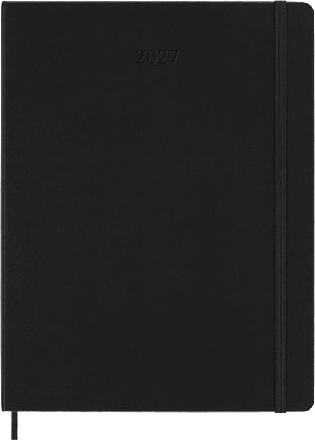 Moleskine 12 måneders dagbog - 2027 - professionel ugentlig - vertikal xl - hårdt omslag - sort